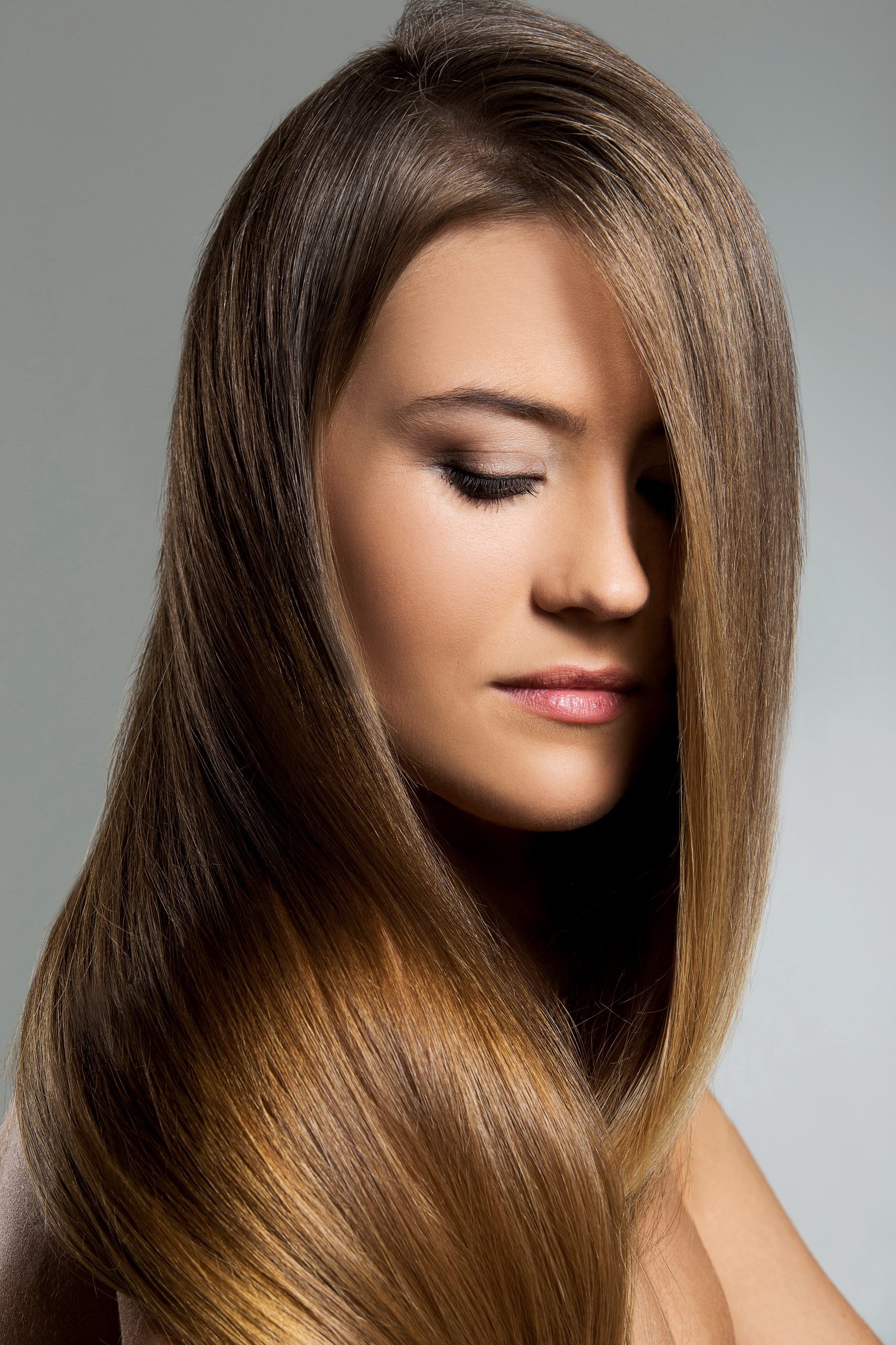 Cute woman with long hair